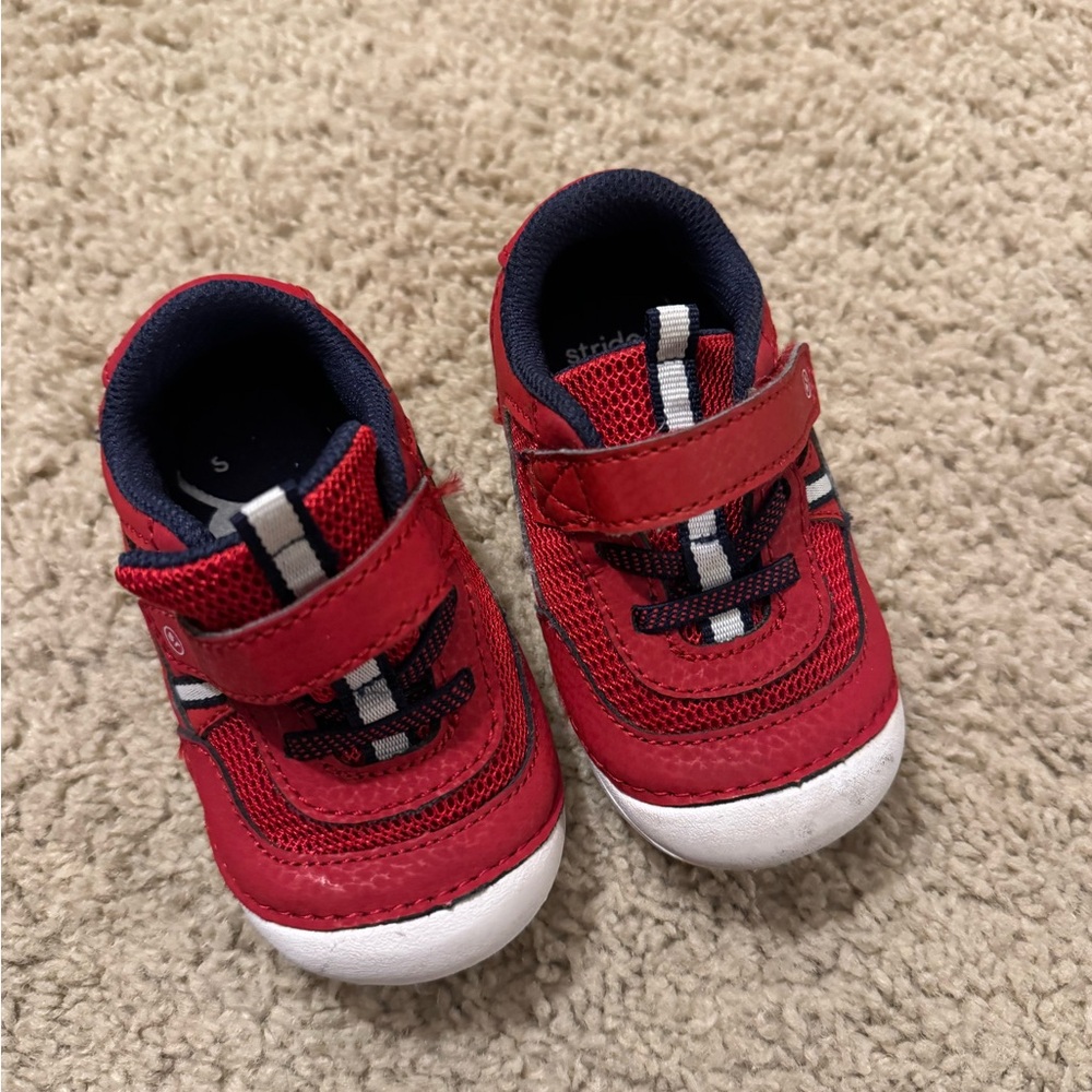 Stride Rite Red and Navy Kids Sneakers